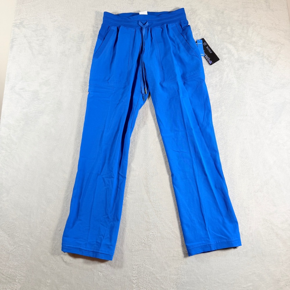 WonderWink‎ Aero Women's Petite Flex Utility Cargo Scrub Pants Royal Blue XSP